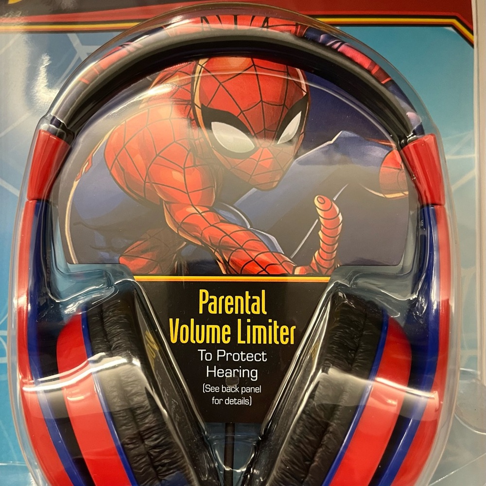 Spiderman Red and Blue Headphones Electronic Audio Device